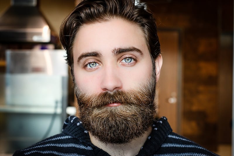 Man taking care of his skin